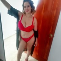 Inked Latina chick Sofia Santana looses her enormous boobs during a POV hand-job
